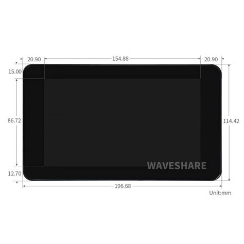 Waveshare 7inch Capacitive Touch IPS Display For Raspberry Pi With