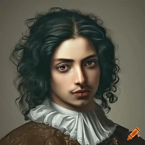 Portrait of a young man with arab features