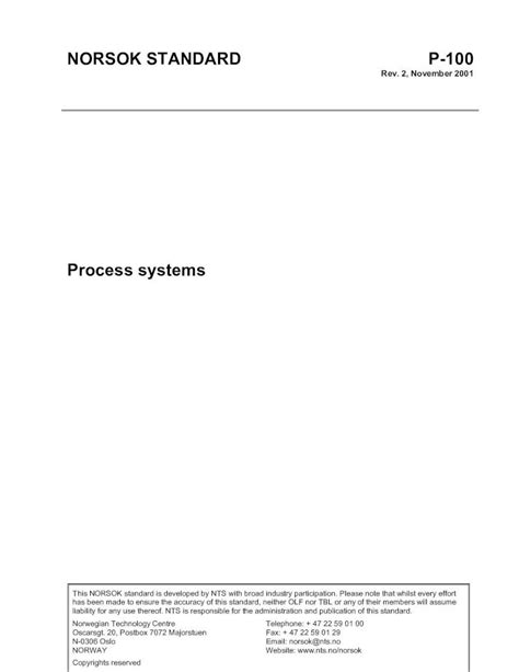 Pdf P Norsok Standards Process Systems Dokumen Tips