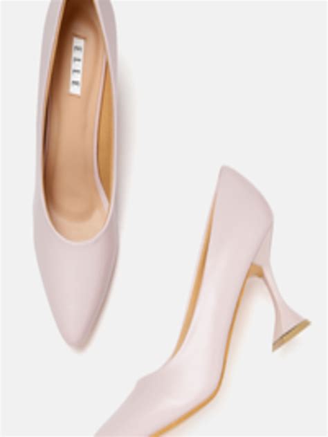 Buy ELLE Women Nude Coloured Solid Pumps Heels For Women 17079074