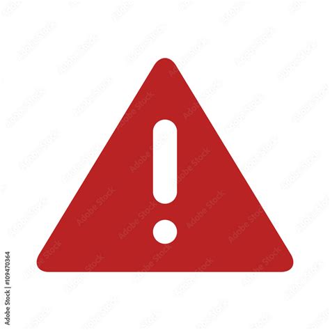 Red Alert Warning Or Notification Alert Flat Icon For Apps And Websites