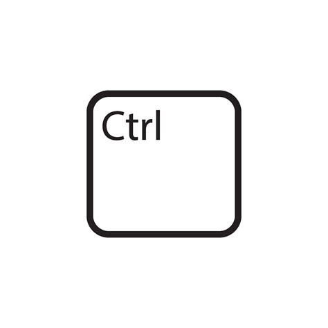 Ctrl Key Icon Vector Vector Art At Vecteezy