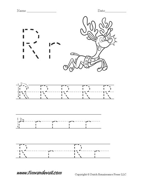 Letter R Worksheet - Tim's Printables