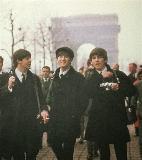 The Beatles Photo History On Champs Elysees Paris