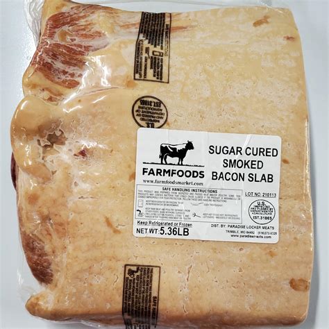 Heritage Pork Bacon Slab Cured Farmfoods