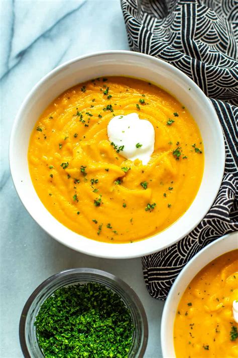 Instant Pot Carrot Ginger Soup Eating Instantly