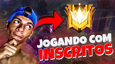 FREE FIRE AO VIVOJOGANDO INSCRITOS CS RANQUEADORUMO AO