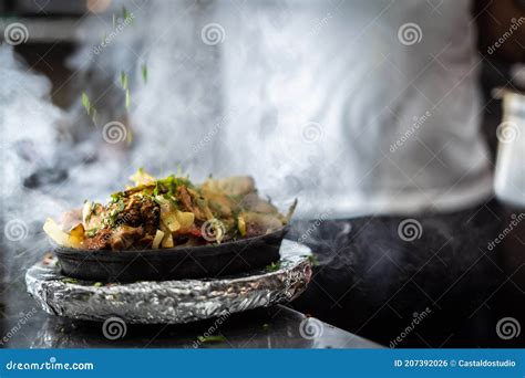 Indian Kebab Platter in Sizzling Plate Stock Photo - Image of grilled ...