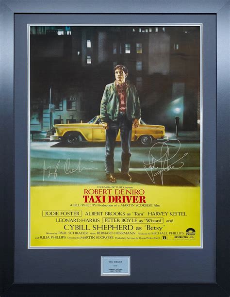 Taxi Driver Signed Movie Poster – The Frame Lab