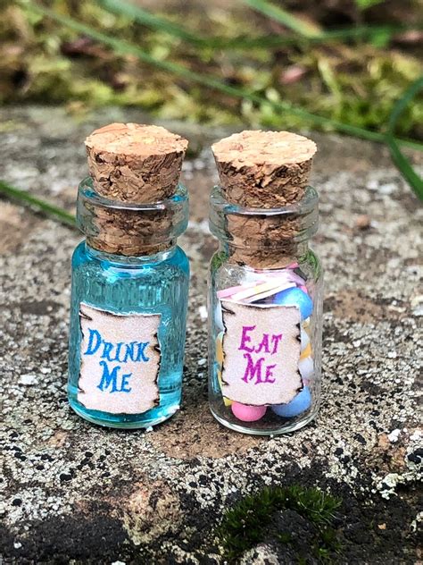 Eat Me Drink Me Potion Alice In Wonderland Gift Shrinking Etsy Uk