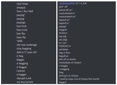Leaked: words and phrases that will result in a ban if used. | Scrolller
