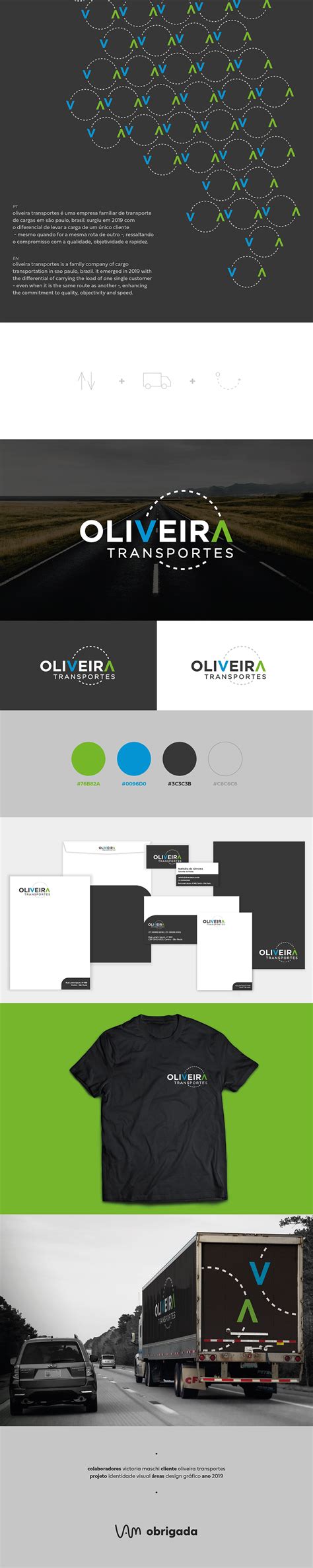 Identidade Visual Oliveira Transportes On Behance