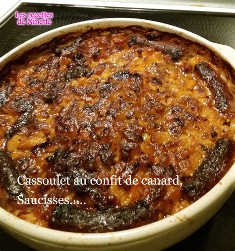 Cassoulet Au Confit De Canard Saucisses Etc Les Recettes De Ninette