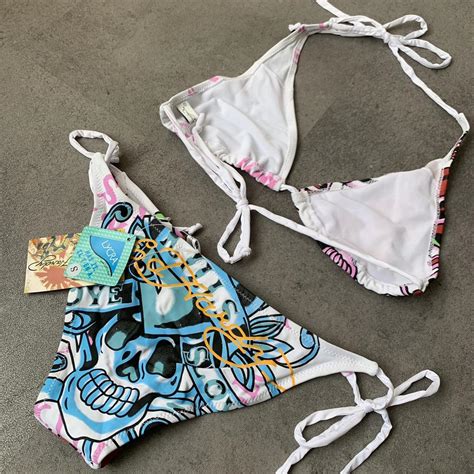 Ed Hardy Womens Multi Bikinis And Tankini Sets Depop