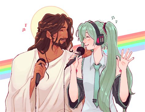 Anime Fandoms Hatsune Miku Vocaloids Jesus