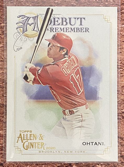 Topps Allen Ginter Shohei Ohtani A Debut To Remember Insert Card