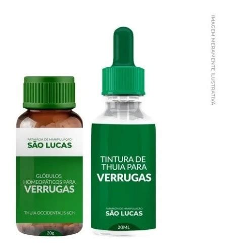 Kit Anti Verrugas 3 Glóbulos 20g 3 Tintura De Tuia 20ml Frete grátis