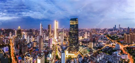 Premium Photo | Aerial photography china yancheng city architectural ...