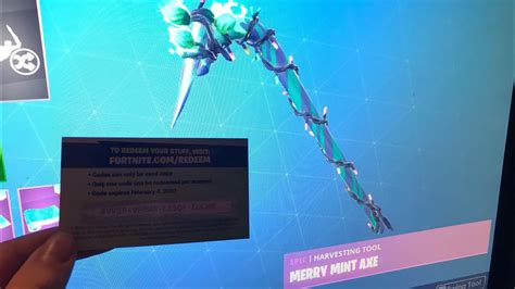 Merry minty pickaxe fortnite