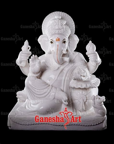 White Marble Ganesha Statue GN 1013 Size 1 Feet To 6 Feet At Rs 25000