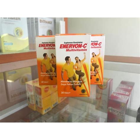 Jual Enervon C Isi 30 Tablet Per Botol Shopee Indonesia