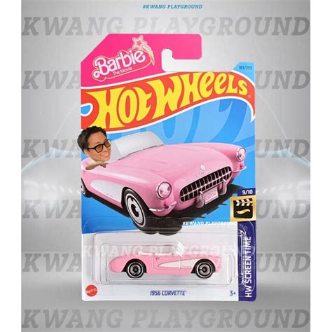 Xe mô hình Hot Wheels basic 1956 Corvette Barbie Hồng Shopee Việt Nam