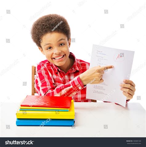 Happy Smiling African American School Boy Stock Photo 183085160 ...