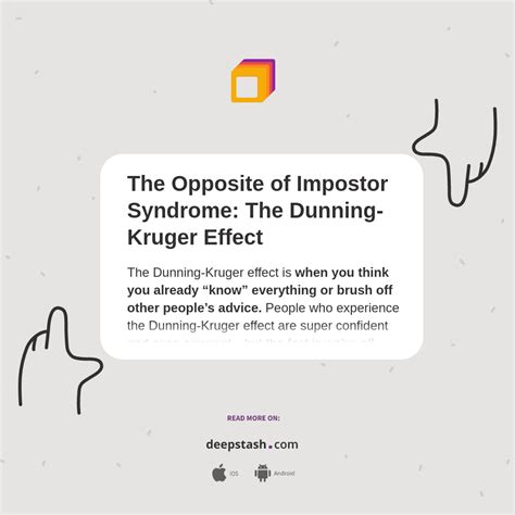 The Opposite Of Impostor Syndrome The Dunning Kruger Effect Deepstash