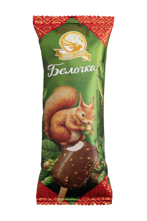 Мороженое Белочка эскимо в шоколадной глазури, 70г (шк. 4870004909069 ...