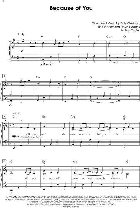 Easy Modern Piano Sheet Music Sale