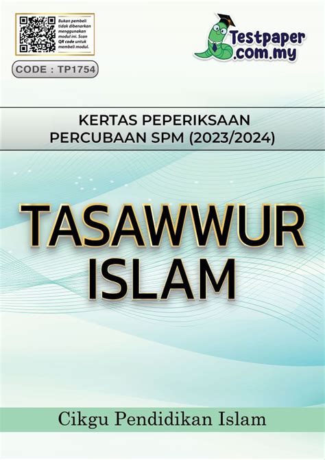 Kertas Peperiksaan Percubaan Spm Tasawwur Islam Cikgu Info