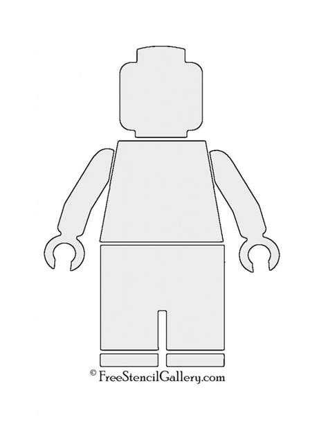 Lego Figure Template