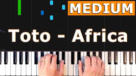 Toto Africa Medium Piano Tutorial Sheet Music Youtube