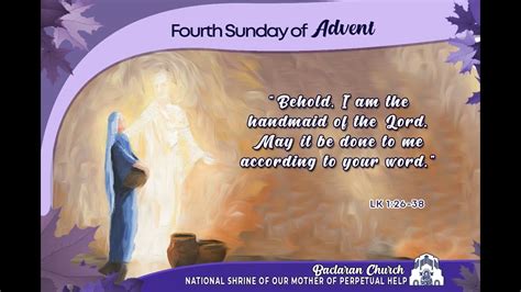 Baclaran Church Live Mass Fourth Sunday Of Advent Youtube