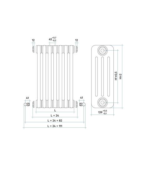 Radiatore Irsap Tesi Colonne Bianco H Cm