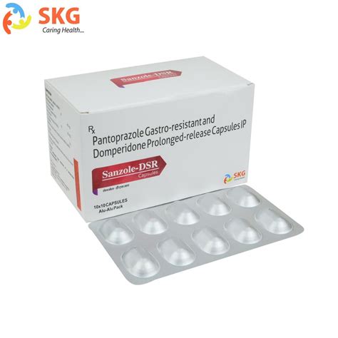 Sanzole Dsr Cap Enteric Coated Pantoprazole Sodium Mg Domperidone