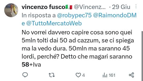 Vincenzo Fusco On Twitter Gli Addetti Ai Lavori Avevano Assicurato