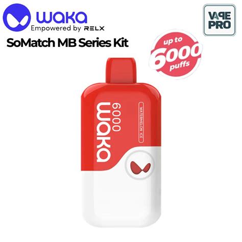 POD DÙNG 1 LẦN WAKA soMatch MB6000 6 000 hơi DISPOSABLE BY RELX VapePro