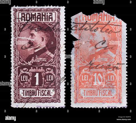 Vintage Postage Stamp Printed Romanian Hi Res Stock Photography And