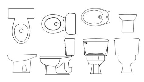 Water Closet Autocad Drawing Dwg File Cadbull