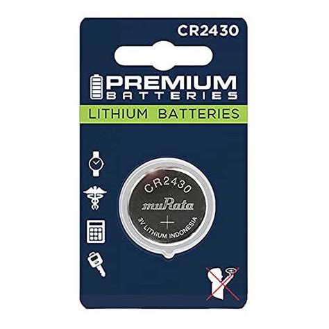 Premium Murata CR2430 Lithium 3V Coin Cell Japanese Engineered High