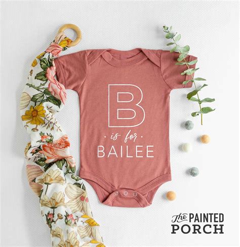 Alphabet Name Baby Onesie® Cute Baby Clothes Baby Shower T