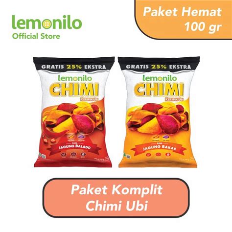 Jual Lemonilo Chimi Keripik Ubi 40g Snack Sehat Shopee Indonesia