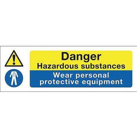 Rigid Pvc Plastic Multi Purpose Hazard Sign Danger Hazardous Substances