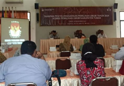 Kpu Tuban Gelar Sosialisasi Regulasi Tahapan Penyelenggaraan Pemilu 2024