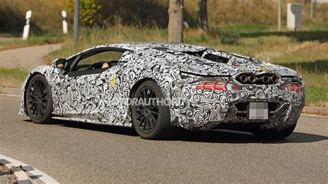 Spy shots: 2023 Lamborghini Aventador successor spotted