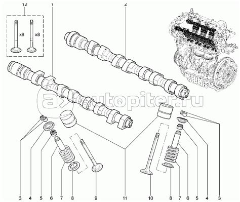 Распредвалы, клапаны (16 кл.) LADA GRANTA FL — купить, цены в интернет ...