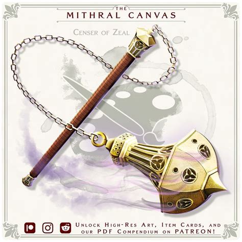 Oc Censer Of Zeal Flail The Mithral Canvas 5e Dndhomebrew