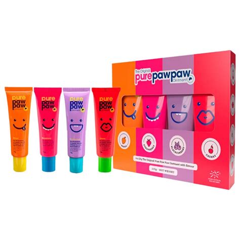 Pure Paw Paw Four Pack - Набор восстанавливающих бальзамов для губ ...