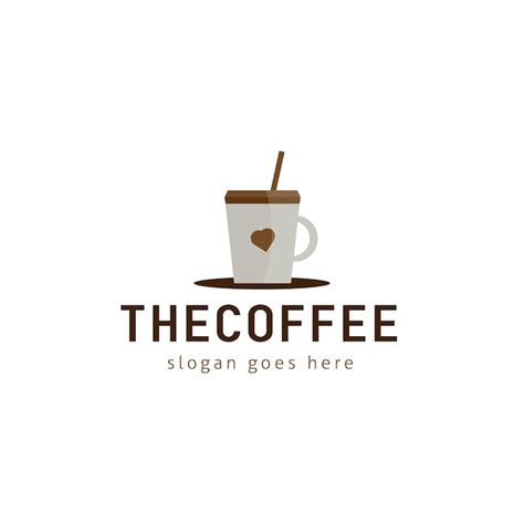 Kaffee Vektor Logo Design Vorlage Premium Vektor